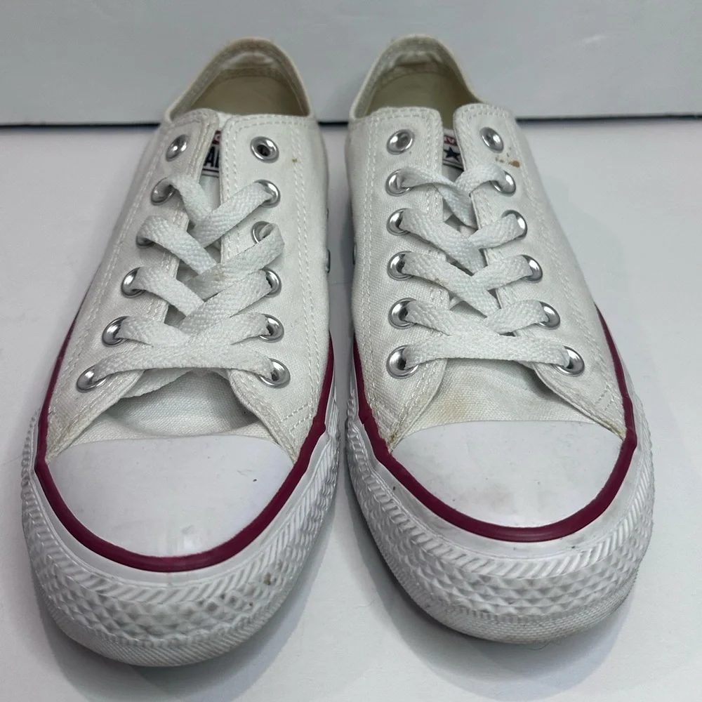 Women’s White Converse Chuck Taylor All Star Sneakers Sz.7 - Picture 2 of 7